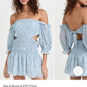 Self portrait metallic floral mini dress